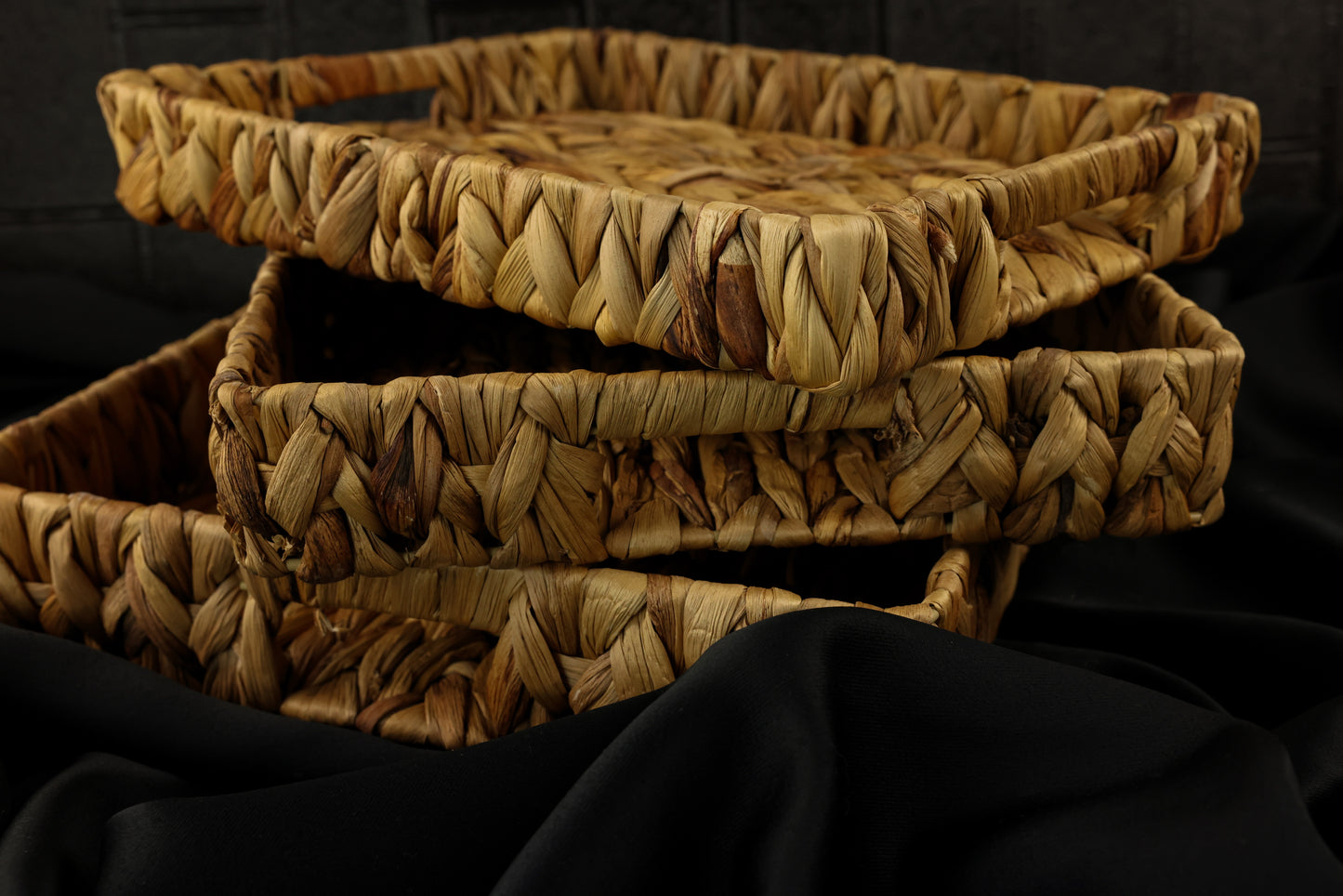 Triple Wicker Tray