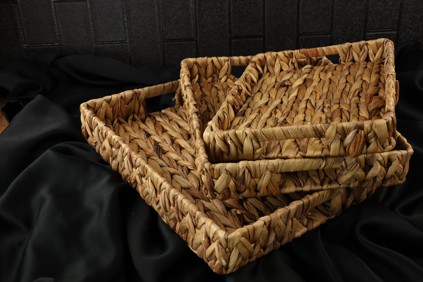Triple Wicker Tray