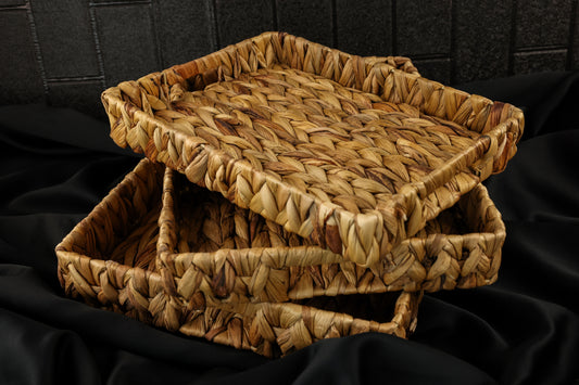 Triple Wicker Tray